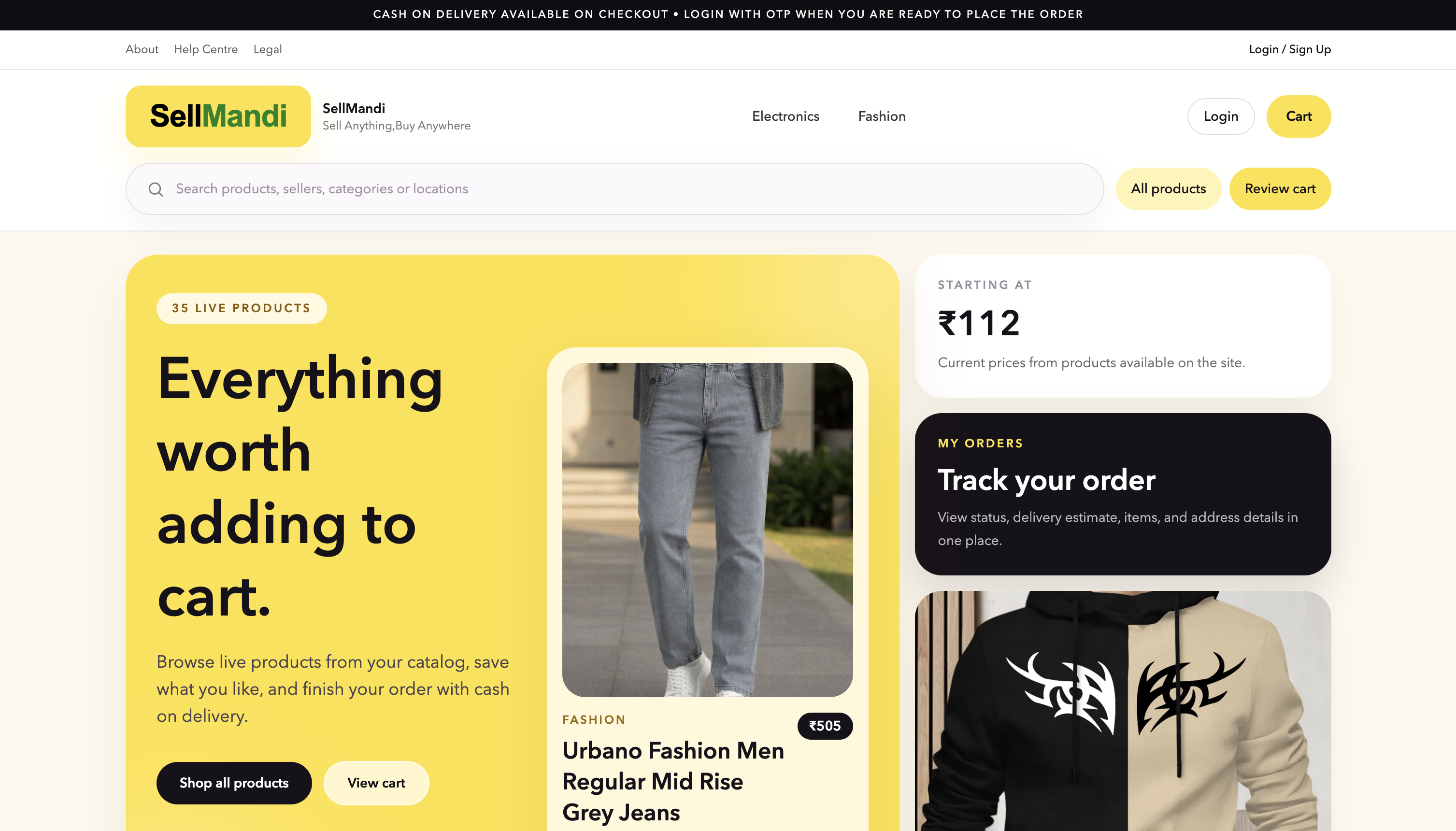 SellMandi Website
